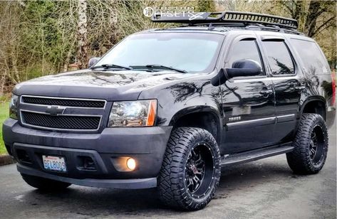 Lifted Chevy Tahoe, 2007 Chevrolet Tahoe, Nitto Ridge Grappler, Auto Garage, Lifted Chevy, Bmw E60, American Racing, Chevy Suburban, Gm Trucks