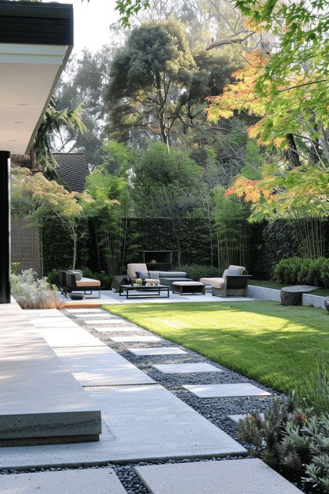 zen inspired backyard Zen Rock Garden, Backyard Remodel, Modern Backyard, Backyard Retreat, Backyard Garden Design, Best Garden, Backyard Patio Designs, Back Garden, Small Gardens