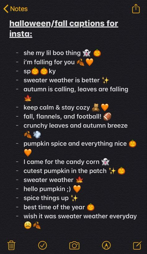 Things To Add To Your Insta Bio, Instagram Add Your Ideas, Funny Quotes To Put In Your Bio, Fall Aesthetic Captions For Instagram, Halloween Bios For Instagram, Halloween Bio Ideas, Fall Instagram Captions Funny, Fall Quotes For Instagram Captions, Cute Simple Instagram Captions