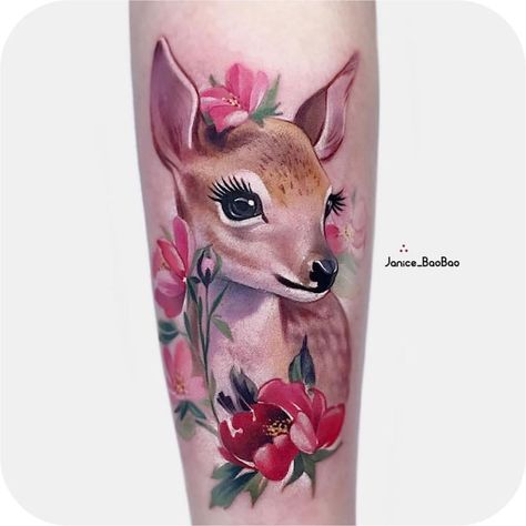 Tattoodo on Instagram: “Cute little fawn by @janice_baobao 💖 #TATTOODO” Fawn Tattoo, Deer Tattoos, Sika Deer, Tattoos For Women, Deer, Tattoos, For Women