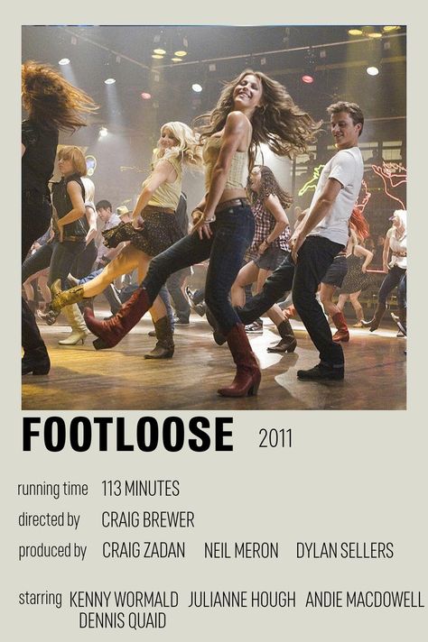 #footloose #kennywormald #juliannehough #alternativeposter #alternative #poster Footloose Movie, Footloose 2011, Polaroid Movie Poster, Film Polaroid, Movies To Watch Teenagers, Most Paused Movie Scenes, Iconic Movie Posters, Movie Card, The Pause