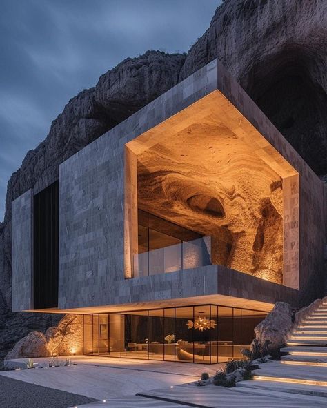 Cliffside Architecture, Cave Architecture, Cliff Architecture, Mountain Cave, Photography Buildings, Post Modern Architecture, Architecture Photography Buildings, Mountain Architecture, Architecture Design Process