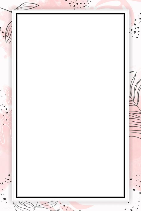 Pink rectangle watercolor frame vector | premium image by rawpixel.com / Aum Pastel Background Wallpapers, Watercolor Frame, Pink Rectangle, Watercolor Flower Background, Instagram Photo Frame, Background Pink, Powerpoint Background Design, Instagram Background, Frame Vector