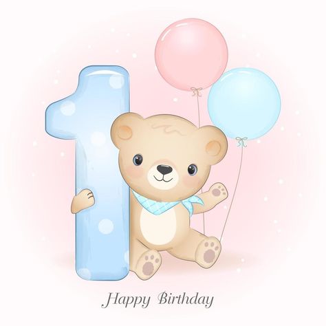 Teddy Bear Cartoon, Baby Food Jar Crafts, Baby Birthday Invitations, Baby Print Art, Creative School Project Ideas, Baby Animal Drawings, Teddy Bear Cakes, Baby Art Projects, Bear Birthday Party