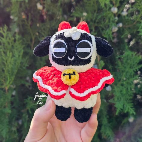 ✯¸.•´*¨`*•✿ Pattern Test No. 19 ✿•*`¨*`•.¸✯ Happy release day to @sweet.tea.crochets! I had a lot of fun making lil' Lambert from Cult of the Lamb! Thank you for letting me test & introducing me to this game that I have since added to my wishlist! 🙂‍↕️🐑 The pattern is available for FREE on @sweet.tea.crochets page! 🫶🏻 #crochetinspo #crochetaddict #amigurumi #plushie #plushiesofinstagram #freepattern #crochetpattern #patterntester #lambert #lamb #sheep #cultofthelamb #videogame #fanart #fl... Cult Of The Lamb Crochet, Cult Of The Lamb Fanart, Cult Of Lamb, Lamb Crochet, Videogame Fanart, Introducing Me, Cult Of The Lamb, Crochet Plushies, The Lamb