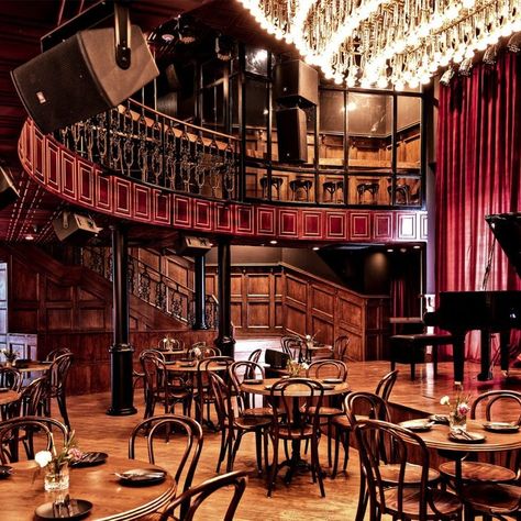 Art Deco Jazz Club, Jazz Club Architecture, Jazz Club Interior Design, Comedy Club Interior Design, 50s Jazz Club, Comedy Club Interior, 1930s Jazz Club, New Orleans Jazz Club Aesthetic, 20s Jazz Club