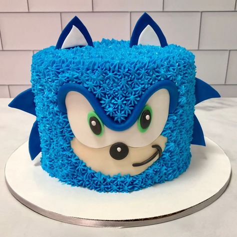 Sonic the Hedgehog Cake 🦔 💙 in 2022 | Sonic birthday cake, Sonic cake, Sonic birthday parties Sonic Hedgehog Cake Ideas, 1 Tier Sonic Cake, Easy Sonic Birthday Cake, Sonic Diy Cake, Sonic Shadow Birthday Cake, Easy Sonic Cake, Sonic And Tails Cake, Sonic Cupcakes For Boys, Sonic Birthday Cupcakes