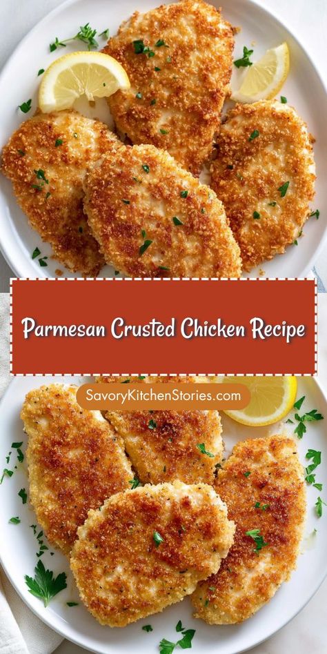 Looking for a quick and delicious way to elevate your chicken breast dinners? This Parmesan Crusted Chicken Recipe is a must-try, delivering crispy perfection with every bite. Save this recipe for an easy weeknight meal that the whole family will love! Parmesan Crusted Chicken Breast, Easy Parmesan Crusted Chicken, Quick Chicken Breast Recipes, Chicken Casserole Recipes Healthy, Parmesan Crusted Chicken Recipe, Crispy Chicken Breast, Crusted Chicken Breast, Chicken Parmesan Recipe Easy, Crusted Chicken Recipes