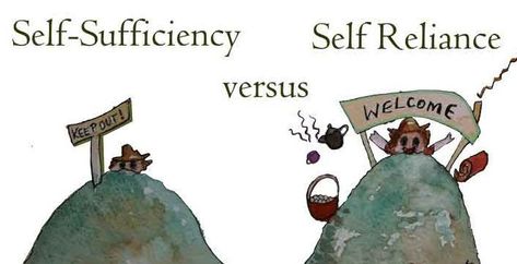 difference between self-reliance and self-sufficiency Selfsufficiency Living, Self Sufficient Woman Quotes, Self Sufficient Skills, How To Become Self Sufficient, Being Self Sufficient, Definition Of Self, Permaculture Principles, Veterinary Services, Self Sufficient