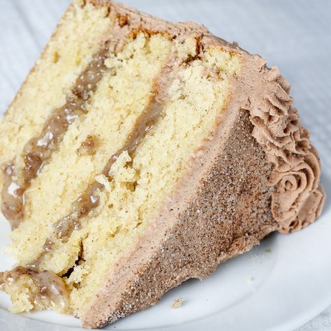 Churro Cake, Cinnamon Cake, Cake Recipes From Scratch, Fall Cakes, Homemade Cake Recipes, Unique Cakes, Pound Cake Recipes, Cake Flavors, Buttercream Frosting