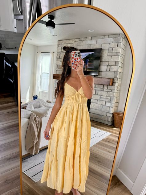 Women's Flowy Tiered Maxi Dress curated on LTK Flowy Dress Aesthetic, Bday Fits, Long Flowy Dress, Flowy Dress Long, Casual Dresses For Teens, Flowy Dresses, Stylish Summer Outfits, Casual Tanks, Dress Aesthetic