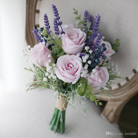 Jane Vini Artificial Pink Roses Purple Lavender Wedding Flowers Bridal Bouquets 2018 Bouquet Mariage Brides Bridesmaid Photography Brooch Purple Lavender Wedding, Bridesmaid Photography, Pink Rose Wedding Bouquet, Lilac Wedding Bouquet, Lavender Wedding Flowers, Wedding Flower Guide, Roses Purple, Rose Bridal Bouquet, Wedding Brooch Bouquets