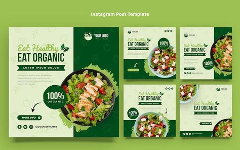 Free Vector | Flat design food bowl youtube thumbnail Salad Instagram Post, Social Media Post For Food, Recipe Instagram Post, Recipe Social Media Post, Healthy Food Social Media Design, Healthy Food Design, Social Media Post Design Ideas, Food Social Media Design, Food Instagram Post