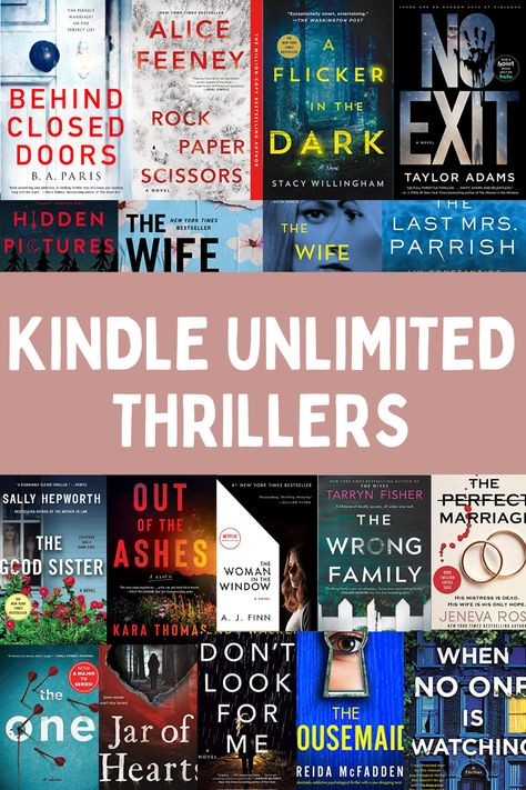 Really Good Books To Read, Booktok Thriller, Top Books To Read Thriller, Thriller Book Recommendations, Best Kindle Unlimited Books 2023, Books To Read Mystery Thriller, Best Psychological Thrillers Books, Best Suspense Thriller Books, Psychological Thriller Books Kindle Unlimited