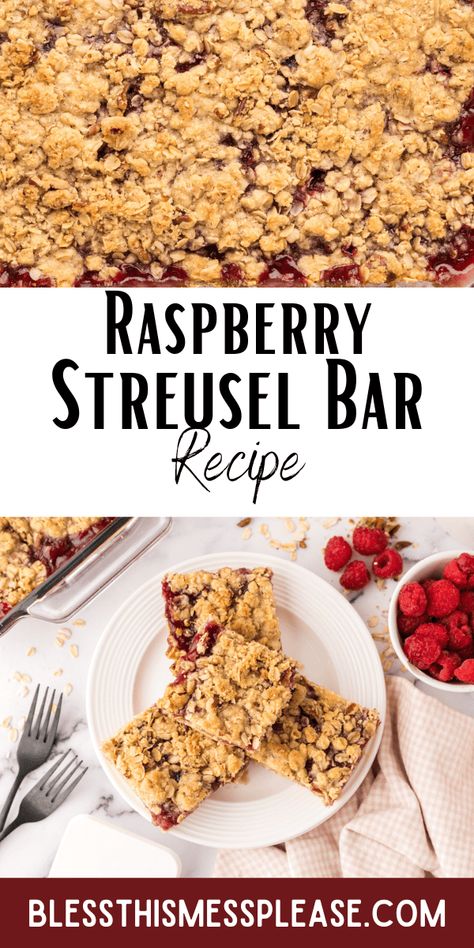 Raspberry Streusel Bars | Easy Raspberry Dessert Recipe Raspberry Streusel Bars, Raspberry Bars Recipes, Easy Raspberry Desserts, Raspberry Desserts Easy, Raspberry Recipes Dessert, Raspberry Dessert, Streusel Bars, Corner Bakery, Raspberry Bars