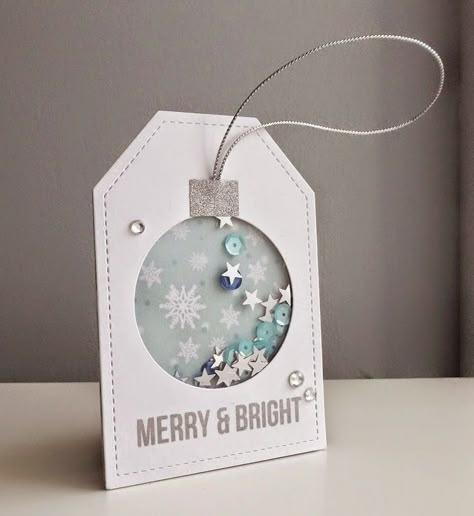 Shaker Tags, Fuse Tool, Xmas Tags, Ornament Card, Tag Ideas, 카드 디자인, Holiday Tags, Xmas Card, Diy Tags