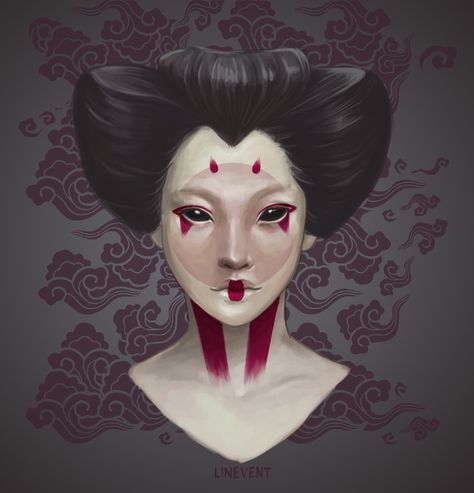 Makeup Wallpapers Backgrounds, Makeup Wallpaper, Geisha Makeup, Makeup Wallpapers, Geisha Art, Japanese Artwork, Arte Cyberpunk, New Makeup, Ghost In The Shell