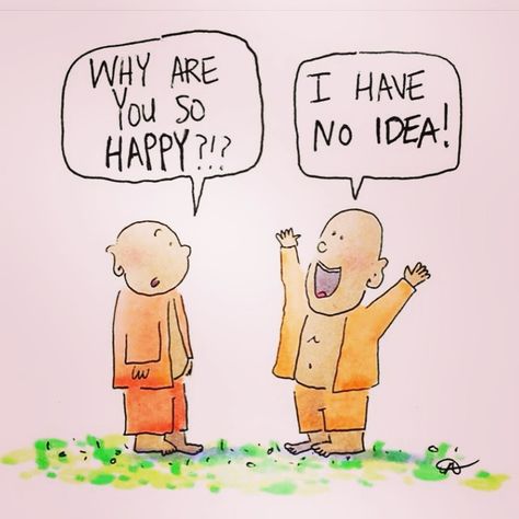 Dude 1  Why are you so #happy?!? Dude 2  I have no idea! Buddah Doodles, Pilates Inspiration, Yoga Humor, Buddha Doodle, Laughter Yoga, Little Buddha, Funny Yoga, Online Yoga Classes, Yoga Iyengar