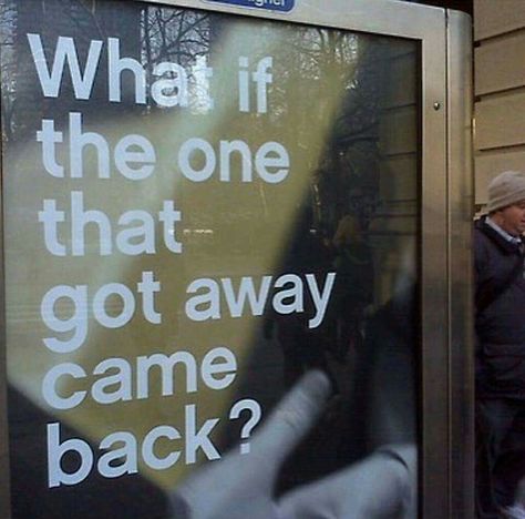 "What if the one that got away came back?" Interesting Questions, A Sign, Way Of Life, The Words, What If, Picture Quotes, Beautiful Words, Inspire Me, Favorite Quotes