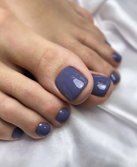 Dark Blue Toe Nails, Toe Nail Colours, Best Toe Nail Color, Blue Pedicure, Purple Toe Nails, Feet Nail Design, Pedicure Colors, Gel Toe Nails, Toe Nail Color