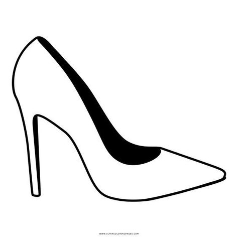 Shoes Clipart, Abc Coloring Pages, Shoe Design Sketches, Shoes Drawing, Outline Drawings, Digi Stamps, Book Art Drawings, Fashion High Heels, Shoe Style