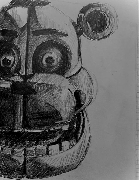 Five Nights At Freddy's Sketch, Freddy Drawings Fnaf, Spring Trap Drawing, Fnaf Sketches Art, Fnaf Drawings Creepy, How To Draw Fnaf, Fnaf Drawings Sketches, Freddy Drawing, Fnaf Sketches