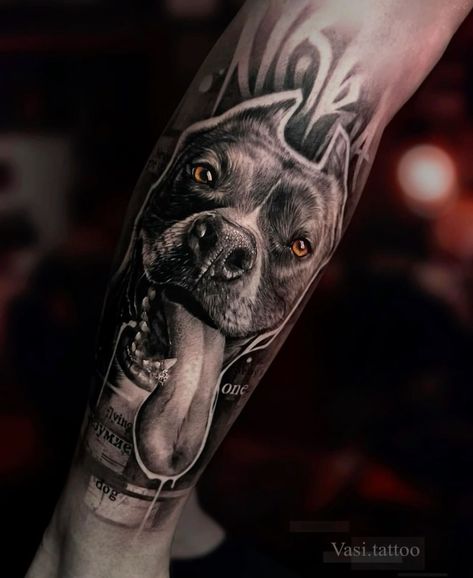 Pet Portrait Tattoos, Pet Tattoo Ideas, Men Tattoos Arm, Tattoos Arm Sleeve, Tattoo Style Art, Pet Tattoos, Animal Sleeve Tattoo, Portrait Tattoos, Men Tattoos Arm Sleeve