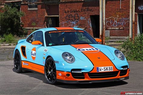 Gulf Racing Colours, Gulf Livery, Carros Porsche, Porsche 997 Turbo, 997 Turbo, Porsche 9, Super Pictures, Gulf Racing, Porsche 997