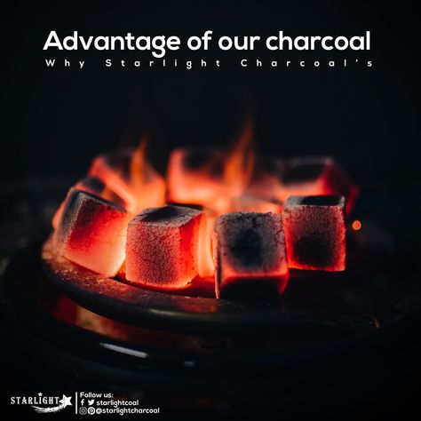 why choose starlight charcoal ?  ---------------------------------------------------------- 1.100% natural and sustainable 2.Kind to the environment 3.Comes in unique shapes for unmatched performance 4.Chemical free, smokeless and unscented. #starlight #charcoal #hookah #hookahcharcol #shisha #hookah_charcoal #starlight #starlight_charcoal #coal #Advantage Charcoal Packaging, Coconut Charcoal, Charcoal Tablets, Charcoal Briquettes, Best Charcoal, Unique Shapes, Ads Creative, Chemical Free, Ad Design