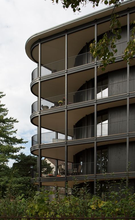 jessenvollenweider | a f a s i a Balcony Architecture, Residential Architecture Apartment, Collective Housing, Plans Architecture, Apartment Architecture, Architecture Exterior, Facade Architecture, Facade Design, Architecture Plan