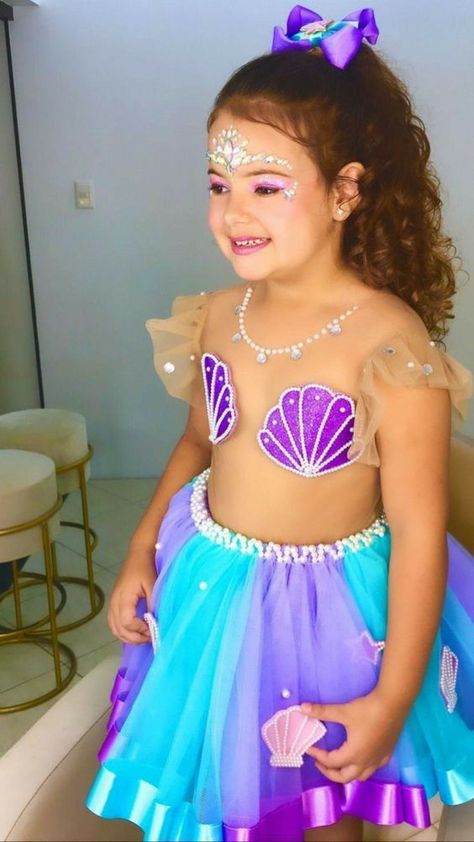 Mermaid Dress For Kids, Disney Princess Dress Up, Little Mermaid Cake, Mermaid Birthday Decorations, Little Mermaid Cakes, Mermaid Theme Birthday Party, Mermaid Theme Party, Kids Dress Wear, Mermaid Theme Birthday