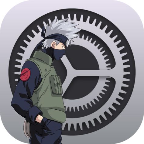 Iphone Anime Icons, Anime Icons Apps Iphone, Kakashi App Icon, Anime App Icons Aesthetic, Anime Phone Icons, Naruto App Icons, Anime App Icons, Anime Apps, Anime App Icon