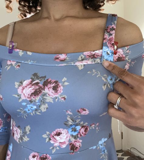 Add Straps to a Strapless Dress – Sincerely, Shantelle How To Sew Straps On A Dress, How To Add Straps To A Strapless Dress, Adding Straps To Strapless Dress, Amber Wedding, Spring Sewing, Strapless Bras, Sew Simple, Add Sleeves, Off The Shoulder Tops