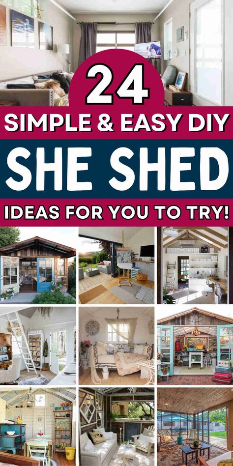 She Shed Studio Apartment, She Shed Laundry Room, Outdoor Shed Makeover Interior, 10x16 She Shed Interior Ideas, Tiny Retail Space Design, Craft She Shed Ideas, She Shed Interior Ideas Decor, Studio Shed Interior, Rustic She Shed Interior Ideas