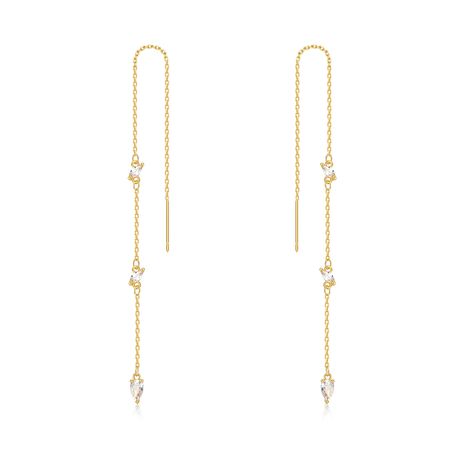 PRICES MAY VARY. Fade-Resistant Threader Earring : Our threader earrings are designed to last, with high-quality materials that resist fading and wear. Specification：5.1in length*0.1in width featuring real gold plating that is free from harmful chemicals link earring Versatile Style: Whether you're dressing up for a special occasion or just looking to add a touch of elegance to your everyday look, these threader earrings are the perfect choice. Perfect Choice: Classic design suitable for women o Hoco Gold Jewelry, Gold Dangly Earrings, Hoco Earrings, Formal Jewelry Gold, Tiktok Clothes, Homecoming Jewelry, Gold Dangling Earrings, Formal Jewelry, Earrings Dangling