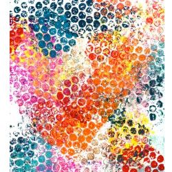 easy bubble wrap art - paint the bubble wrap and then push a piece of paper or canvas on top of it Bubble Wrap Art, Kids Bubbles, Craft Projects For Kids, Preschool Art, Elementary Art, Childrens Art, Teaching Art, Art Activities, Arts And Crafts For Kids