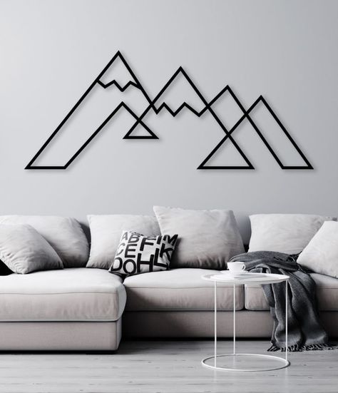 Mountain Wall Art Decor,Large Metal Mountain Wall Art,Snowy Mountain Wall Decor,Minimalist Boho Decor,Mountain Range View,Nature Decorations

📏 DIMENSIONS :

📏 M : 19.7"x10"/ 50x25.5cm

📏 L : 28.3"x11.6"/72x29 cm

📏 XL : 37"x15.2" 94x38.5cm

📏XXL :45.7"x18.7"/116x47cm

📐 We can produce custom sizes for you. Please contact us for custom size requests.

🎨 COLOR : Electrostatic powder coating (Gold , Black , Silver )

🛠️ MATERIAL: 1.5 mm mild steel

🛠️ READY TO HANG - EASY TO HANG Mountain Decorating Ideas, Diy Mountain Wall Art, Decorating Slanted Walls, Geometric Mountain Art, Nature Decorations, Mountain Wall Decor, Wire Wall Art, Wall Decor Minimalist, Geometric Mountain