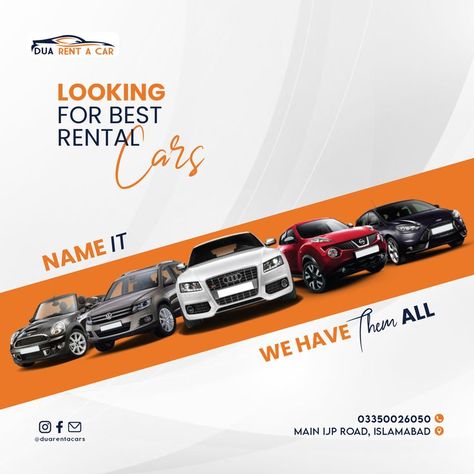 Car Rental Poster Design, Car Rental Logo Ideas, Car Promotion Design, Car Rental Poster, Car Rental Logo, Car Post, Car Print Ads, Luxury Cars For Sale, Car Advertising Design