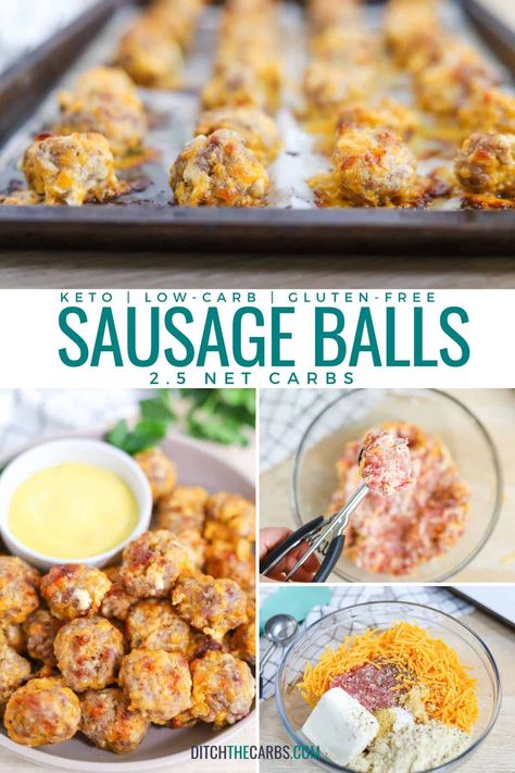 Sausage Balls Keto, Low Carb Sausage Balls, Sausage Balls Low Carb, Paleo Appetizer, Low Carb Sausage, Sausage Balls Recipe, Keto Sausage, Paleo Appetizers, Sausage Balls