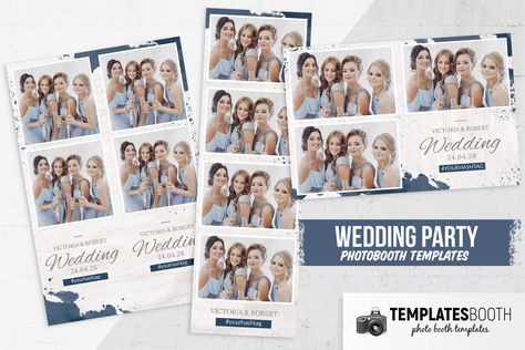 Cream & Blue Wedding Photo Booth Template - TemplatesBooth Photo Booth Layout, Booth Layout, Photo Booth Design, Photobooth Template, Minimalist Photos, Wedding Photo Booth, Screen Design, Booth Design, Blue Ink