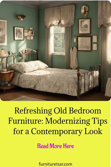 Tips to modernize old bedroom furniture for a contemporary feel 1930s Living Room, Old Bedroom, 1970s Furniture, Old Time Pottery, Living Room Furniture Styles, Modern Bedside Table, Modern Bookcase, Victorian Furniture, Old Dressers