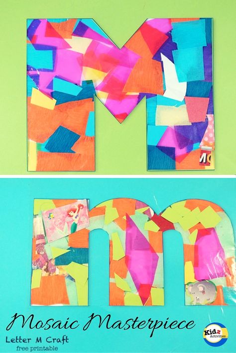 Letter M Craft for Toddlers - Kidz Activities M Activities For Preschool, Letter M Activities For Preschool, Letter M Craft, Preschool Letter M, M Activities, M Crafts, Letter M Crafts, Letter M Activities, Travel Aesthetic Wallpaper