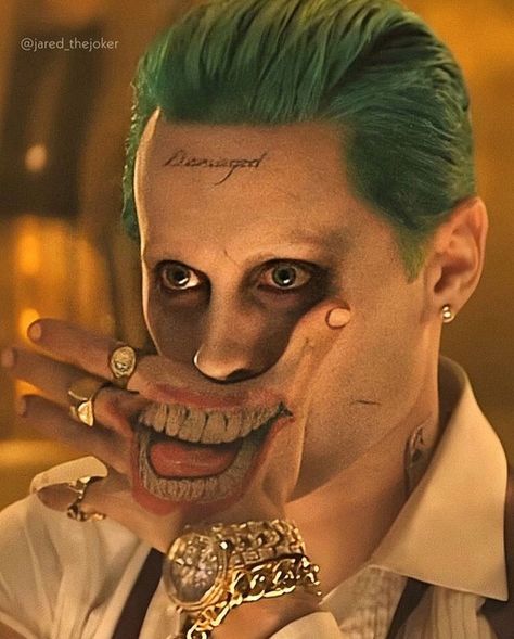 Jared Leto Joker Tattoo, Jared Joker, Hahaha Joker, All Jokers, Jared Leto Joker, Leto Joker, Harley And Joker Love, Joker Halloween, Der Joker