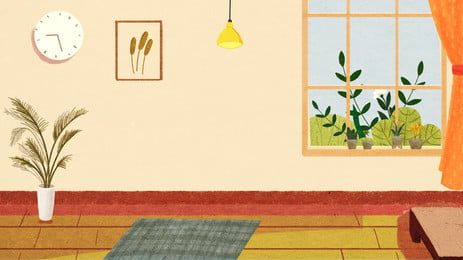 painted warm home living room background design Room Background Drawing, Living Room Cartoon, Living Room Illustration, Classroom Background, Room Illustration, Modern Style Living Room, Zoom Background, Living Room Warm, Pink Texture