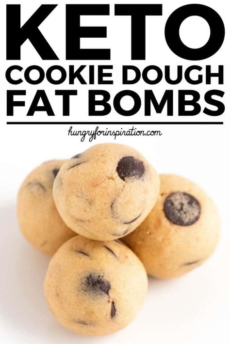 Cookie Dough Keto Fat Bombs (10-Minute Keto Snack!) Keto Cookie Dough Balls, Cookie Dough Keto, Galletas Keto, Keto Cookie Dough, Keto Snacks Easy, Desserts Keto, Postre Keto, Fat Bomb, Low Carb Snack