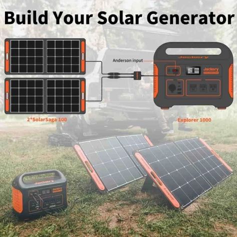 Jackery Solar Generator, Diy Solar System, Energy Facts, Solar Powered Generator, Diy Solar Panel, Portable Solar Power, Adventure Car, Solar Generator, Solar Power System