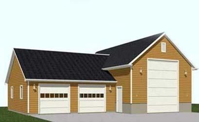 One Story Oversized Shop Garage Plan D. No. 2104-rv1 52' x 48' by Behm Designs suitable One Story, Oversized, RV Motorhome, Shop Pdf Garage Plans Blueprints 3 Bay Shop, Car Guy Decor, Guy Decor, Rv Garages, Rv Garage Plans, Apartment Plan, Architectural Scale, Rv Garage, Building A Garage