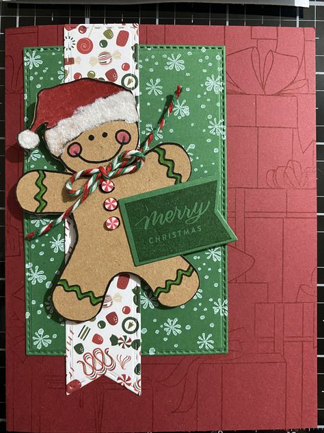 Christmas Card For Elderly, X Mas Drawing Christmas Cards, Gingerbread Men Christmas Cards, Christmas Card Ideas Gingerbread, Christmas Tree Cards Handmade Simple, Homemade Xmas Cards Ideas, Christmas Cards Gingerbread Man, Gingerbread Christmas Cards Handmade, Christmas Card Making Ideas Cardmaking