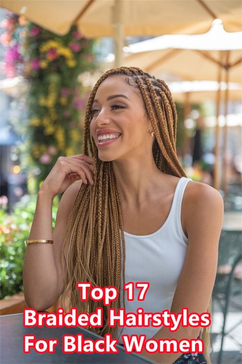 Elegant Long Braided Hairstyles for Black Women: Your Perfect 2024 Look Wave Bob Hairstyles, Different Braid Hairstyles, Fast Braids, African Braids Hairstyles Pictures, New Braided Hairstyles, Long Braided Hairstyles, Latest Hair Braids, Quick Hairstyle, Individual Braids