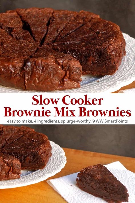 Crock Pot Brownies Slow Cooker, Crockpot Brownies Box Slow Cooker, Slowcooker Dessert, Crock Pot Brownies, Betty Crocker Brownie Mix, Slow Cooker Brownies, Crockpot Dessert, Crockpot Cake, Maine Winter